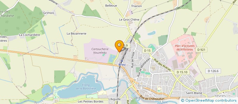 localisation de l'entreprise SCI ZX à BROU