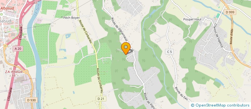 localisation de l'entreprise SCI ZZIP  MONTAUBAN