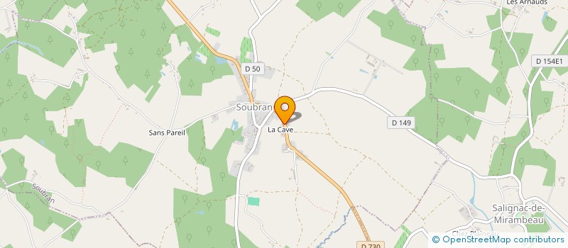 localisation de l'entreprise SCI17  SOUBRAN