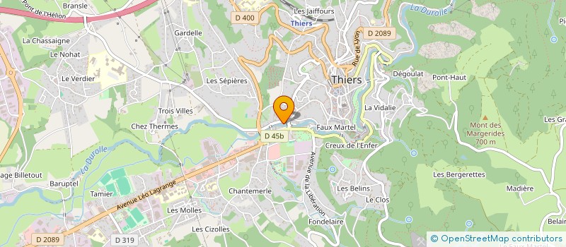 localisation de l'entreprise SCI19MITT63300  THIERS