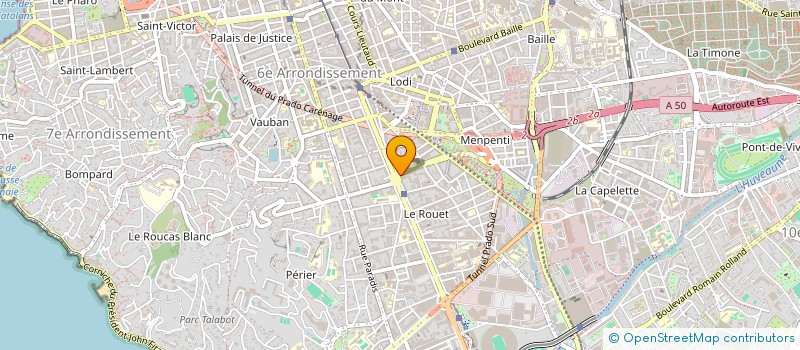 localisation de l'entreprise SCI2 BENJAMIN à MARSEILLE 8E ARRONDISSEMENT