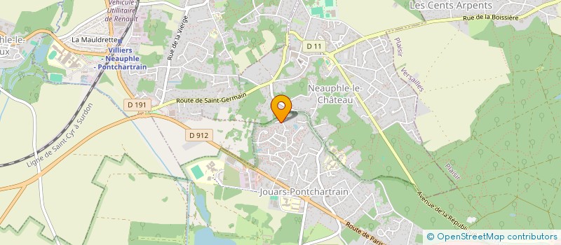 localisation de l'entreprise SCI25ASO  JOUARS-PONTCHARTRAIN