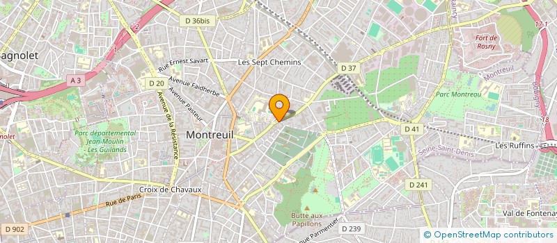 localisation de l'entreprise SCI2BEN à MONTREUIL