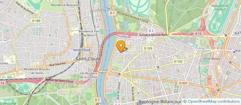 localisation de l'entreprise SCI2OHANA à BOULOGNE-BILLANCOURT