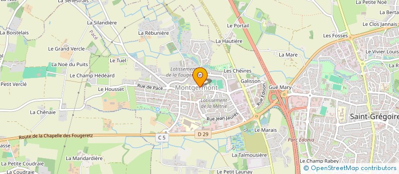 localisation de l'entreprise SCIA 12 PLACE  MONTGERMONT