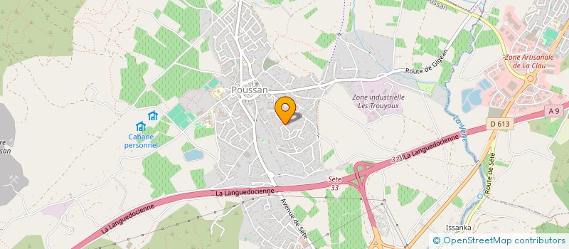 localisation de l'entreprise SCIA B  POUSSAN