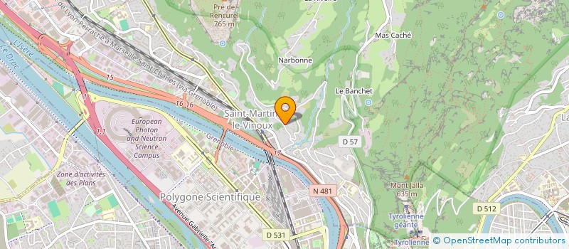 localisation de l'entreprise SCIA BEL OMBRE  SAINT-MARTIN-LE-VINOUX