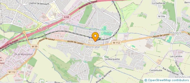 localisation de l'entreprise SCIA CENTRE DE SANTE MARIGNAC  MONTRABE