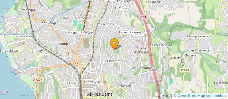 localisation de l'entreprise SCIA CHANTEMERLE  AIX-LES-BAINS