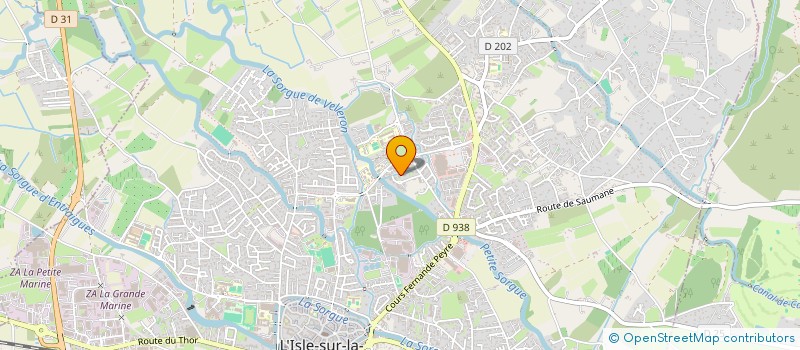 localisation de l'entreprise SCIA CHATEAU HUSSON  L'ISLE-SUR-LA-SORGUE