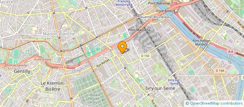 localisation de l'entreprise SCIA COOP VILLARS  IVRY-SUR-SEINE