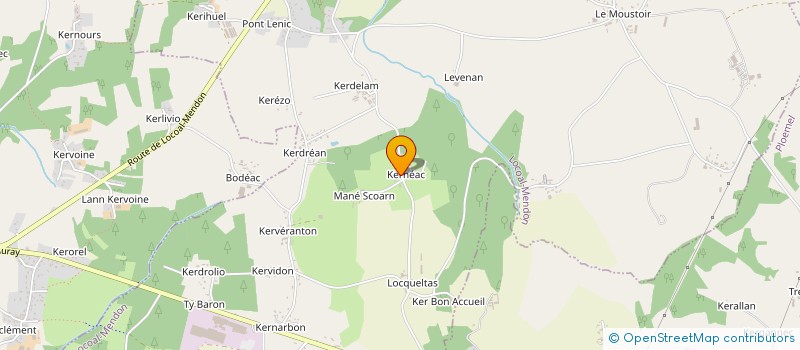 localisation de l'entreprise SCIA DE KERNEAC  LOCOAL-MENDON