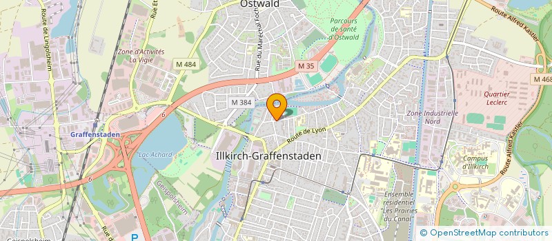 localisation de l'entreprise SCIA DES BATELIERS  ILLKIRCH-GRAFFENSTADEN