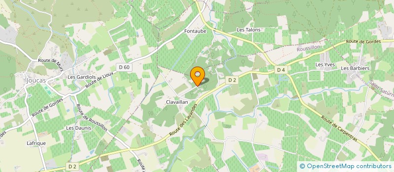 localisation de l'entreprise SCIA HELIX DES BOUSSIERES  ROUSSILLON