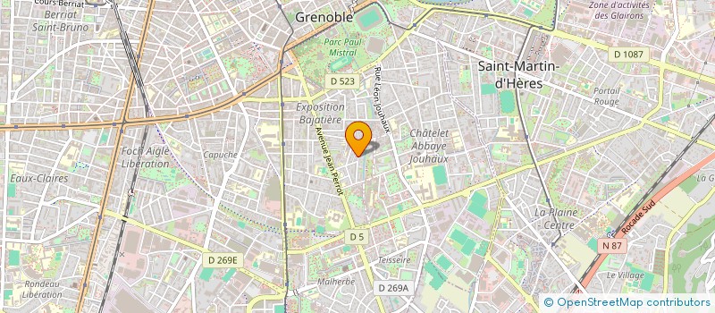 localisation de l'entreprise SCIA LA DERIVE  GRENOBLE