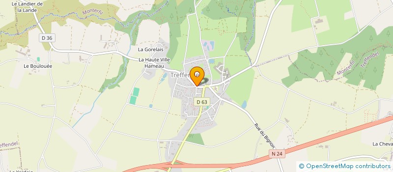 localisation de l'entreprise SCIA LE MANOIR DES POSSIBLES  TREFFENDEL