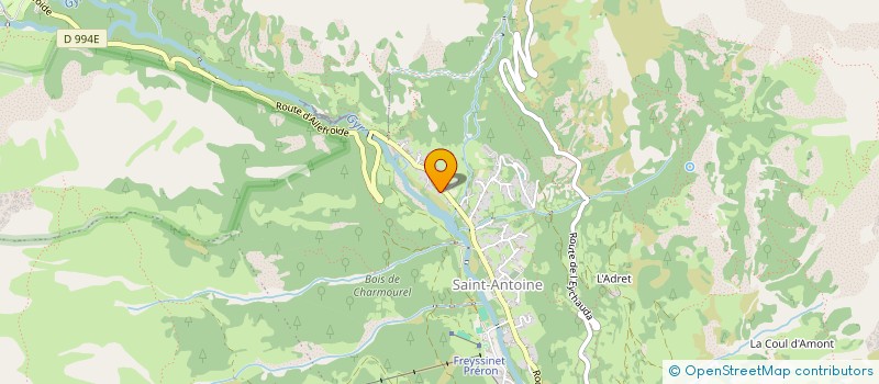 localisation de l'entreprise SCIA LES CLAUX  VALLOUISE-PELVOUX