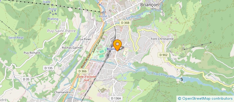 localisation de l'entreprise SCIA MATEOLOGIS à BRIANCON