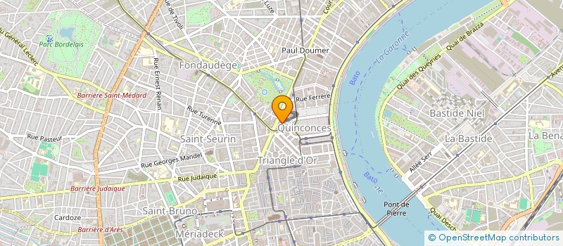 localisation de l'entreprise SCIA PACEREL 58 COURS DE L'YSER  BORDEAUX