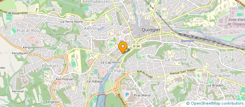 localisation de l'entreprise SCIA SALONIQUE à QUIMPER