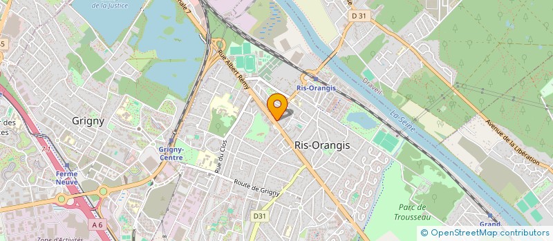 localisation de l'entreprise SCIA SANTE MILLY  RIS-ORANGIS