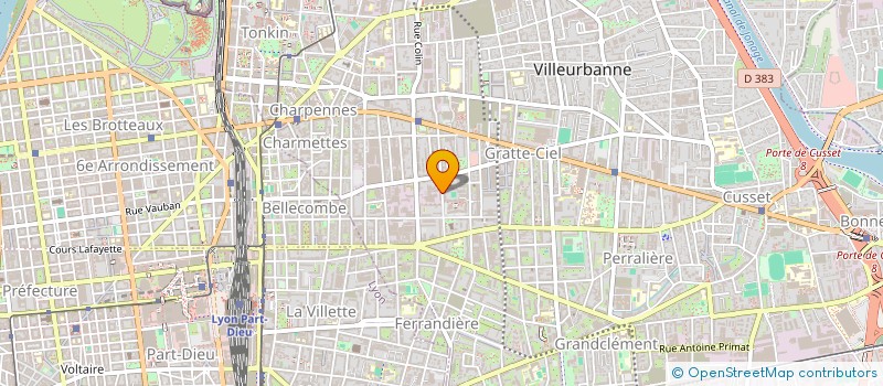 localisation de l'entreprise SCIADO PARTENAIRES  VILLEURBANNE