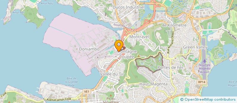 localisation de l'entreprise SCIAGE BETON  NOUMEA