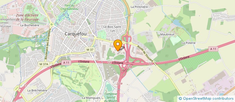 localisation de l'entreprise SCIAGE BETON NANTAIS à CARQUEFOU