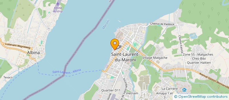 localisation de l'entreprise SCIAGE DES BOIS TROPICAUX à SAINT-LAURENT-DU-MARONI