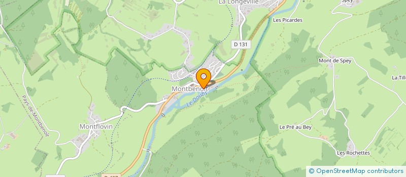 localisation de l'entreprise SCIAGE DU MASSIF JURASSIEN à MONTBENOIT