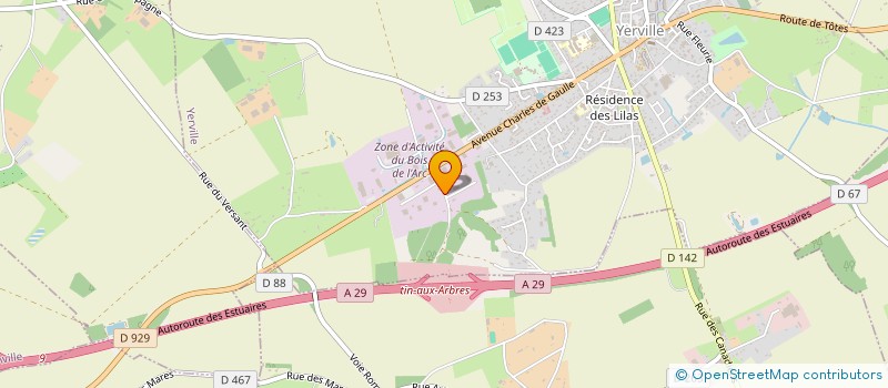 localisation de l'entreprise SCIAGE ET CAROTTAGE DE NORMANDIE à YERVILLE