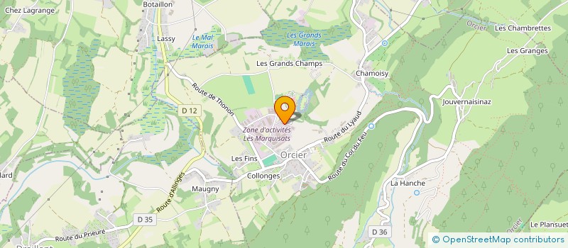 localisation de l'entreprise SCIAGE LEMAN  ORCIER