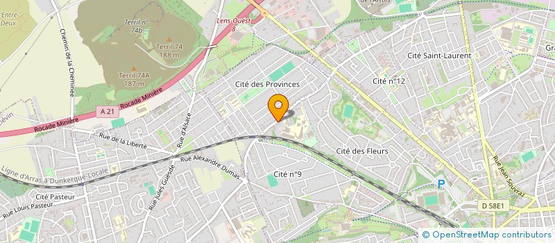 localisation de l'entreprise SCIAGEP  LENS