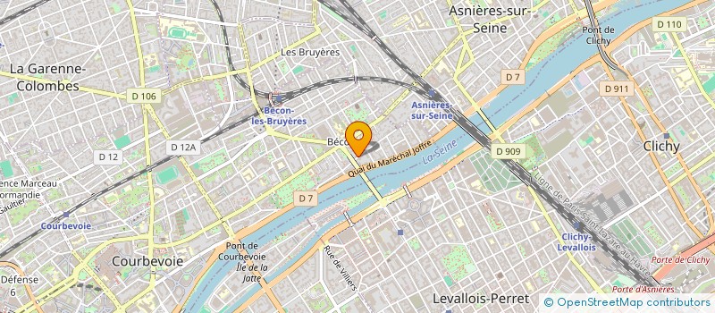 localisation de l'entreprise SCIANE à COURBEVOIE
