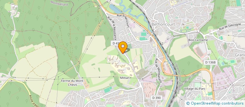 localisation de l'entreprise SCIANTO  BETHONCOURT