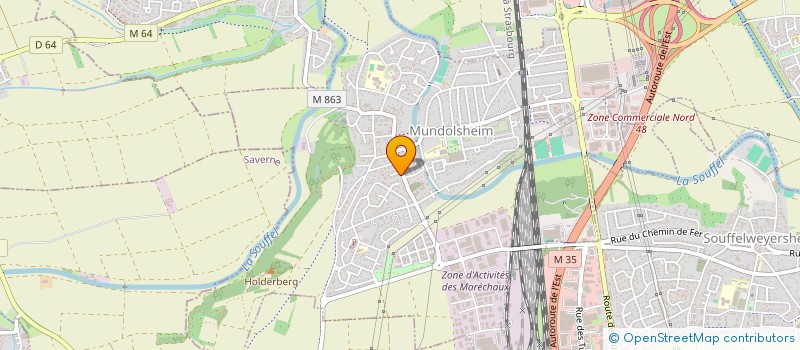 localisation de l'entreprise SCIBARR  MUNDOLSHEIM