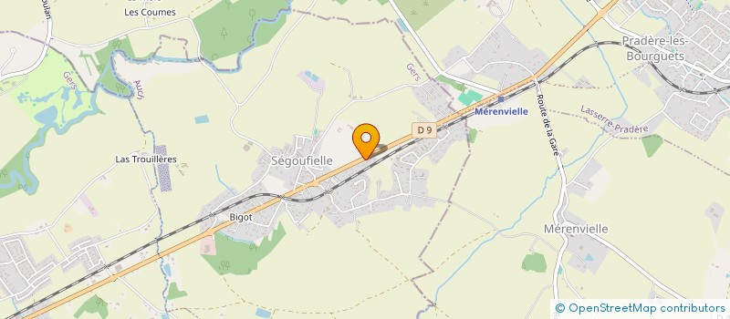 localisation de l'entreprise SCIC SARL REGIE TERRIT SERV VAL DE SAVE  SEGOUFIELLE