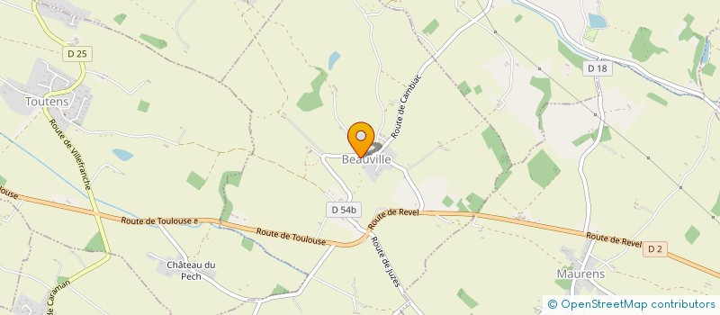 localisation de l'entreprise SCIC-SAS ELECTRICITE DE FONTORBES  BEAUVILLE