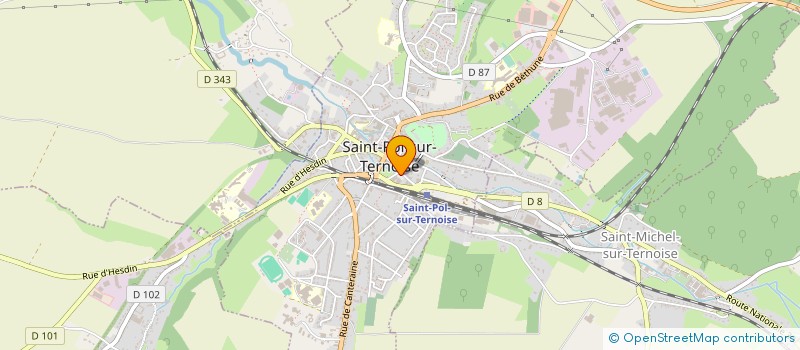 localisation de l'entreprise SCICA LE TERNOIS VERT  ST-POL-SUR-TERNOISE