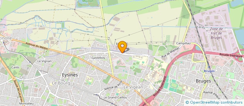 localisation de l'entreprise SCICOM  EYSINES