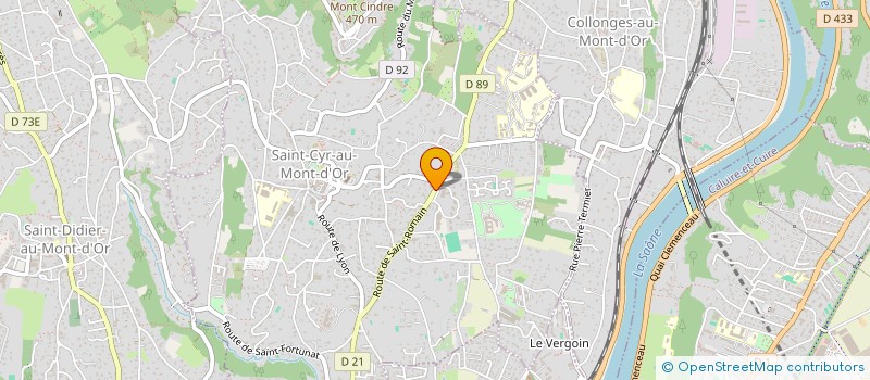 localisation de l'entreprise SCICPI -CLAUDE PERRET IMMOBILIER-  SAINT-CYR-AU-MONT-D'OR