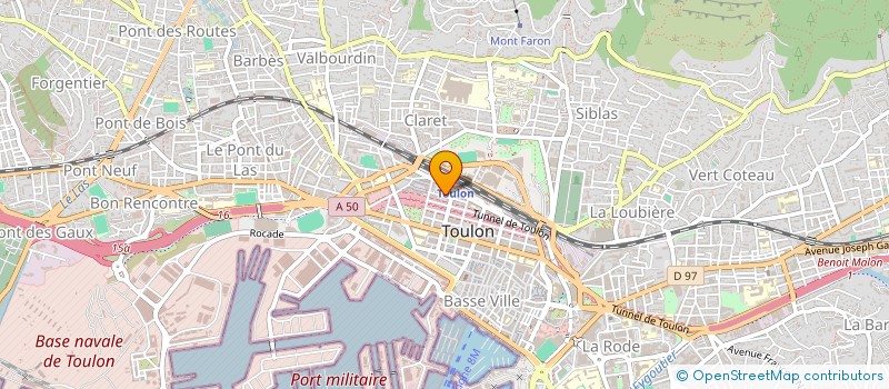 localisation de l'entreprise SCICV 289 LES ROUTES à TOULON