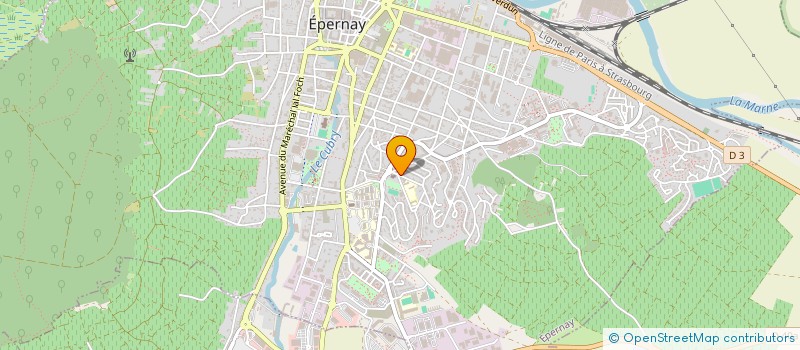 localisation de l'entreprise SCICV BATIMAT  EPERNAY