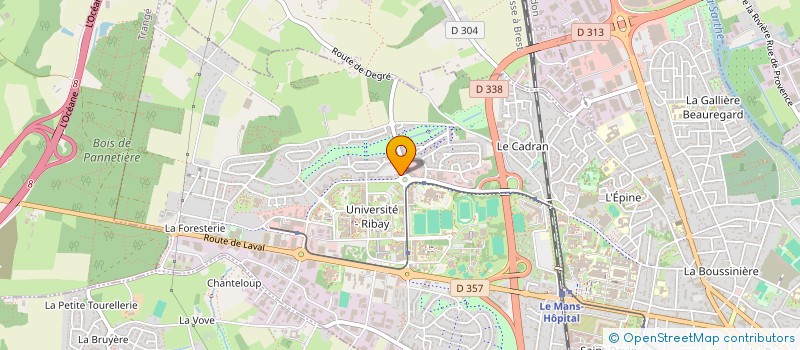 localisation de l'entreprise SCICV DE LA JALIERE à LE MANS