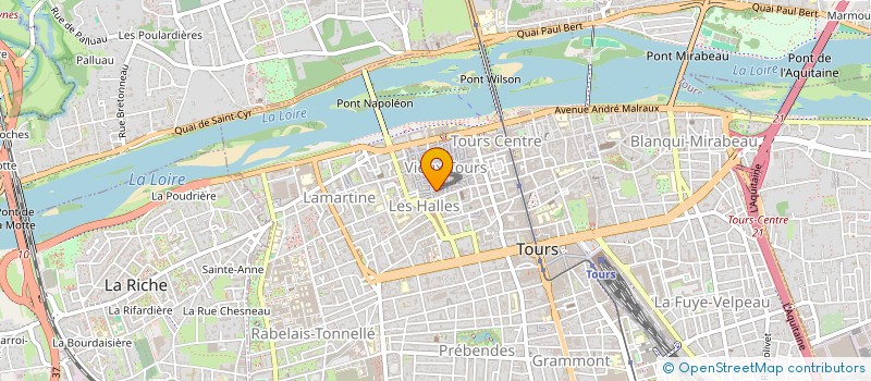 localisation de l'entreprise SCICV DU 47 QUAI D'ARTOIS à TOURS