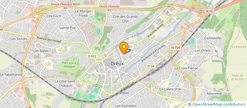 localisation de l'entreprise SCICV LA RESIDENCE LES VIGNES à DREUX