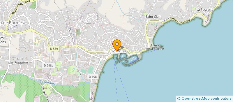 localisation de l'entreprise SCICV LE GASPARDET à LE LAVANDOU