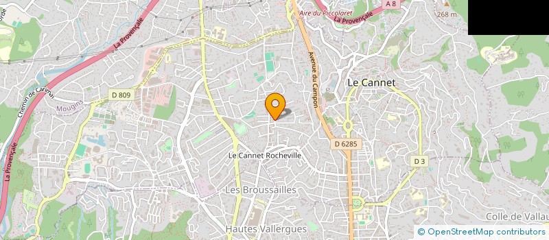 localisation de l'entreprise SCICV LE PETIT JUAS à LE CANNET