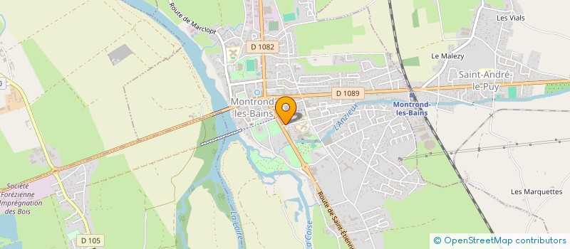 localisation de l'entreprise SCICV LES EPALAS  MONTROND-LES-BAINS