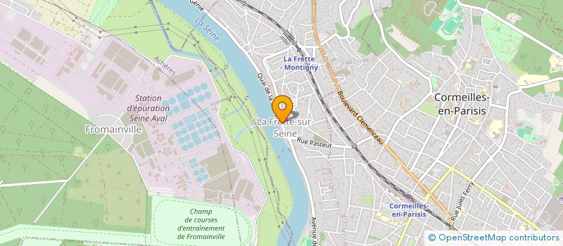 localisation de l'entreprise SCIDE LA RESIDENCE CENTRE  LA FRETTE-SUR-SEINE